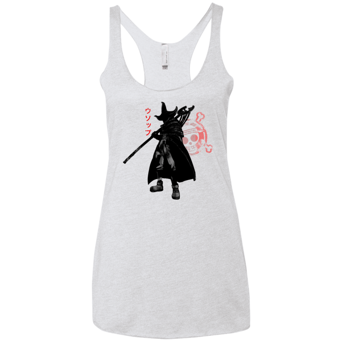 T-Shirts Heather White / X-Small Pirate sniper Women's Triblend Racerback Tank