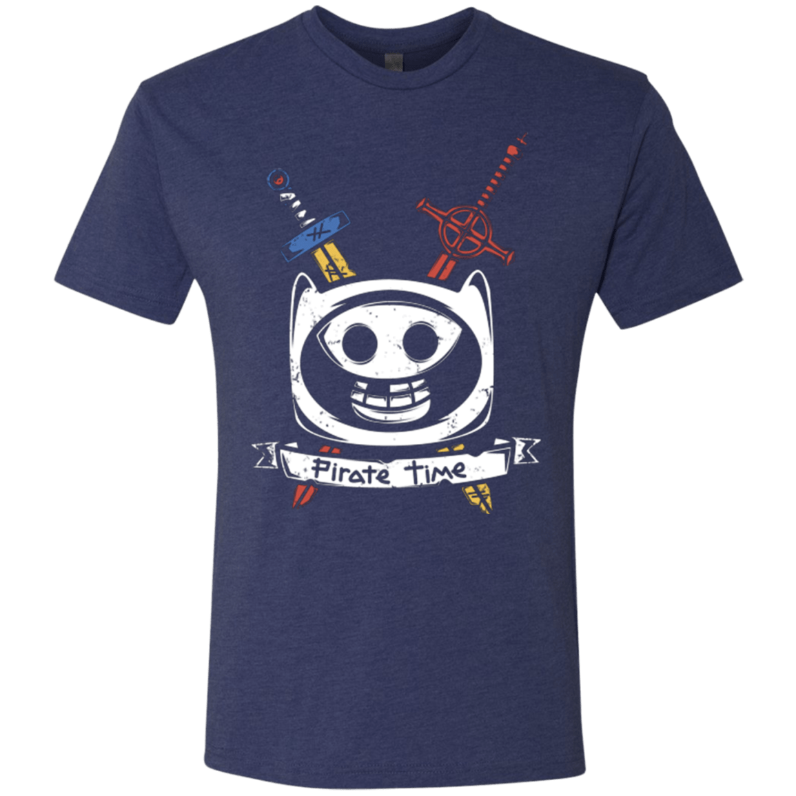 T-Shirts Vintage Navy / Small Pirate Time Men's Triblend T-Shirt