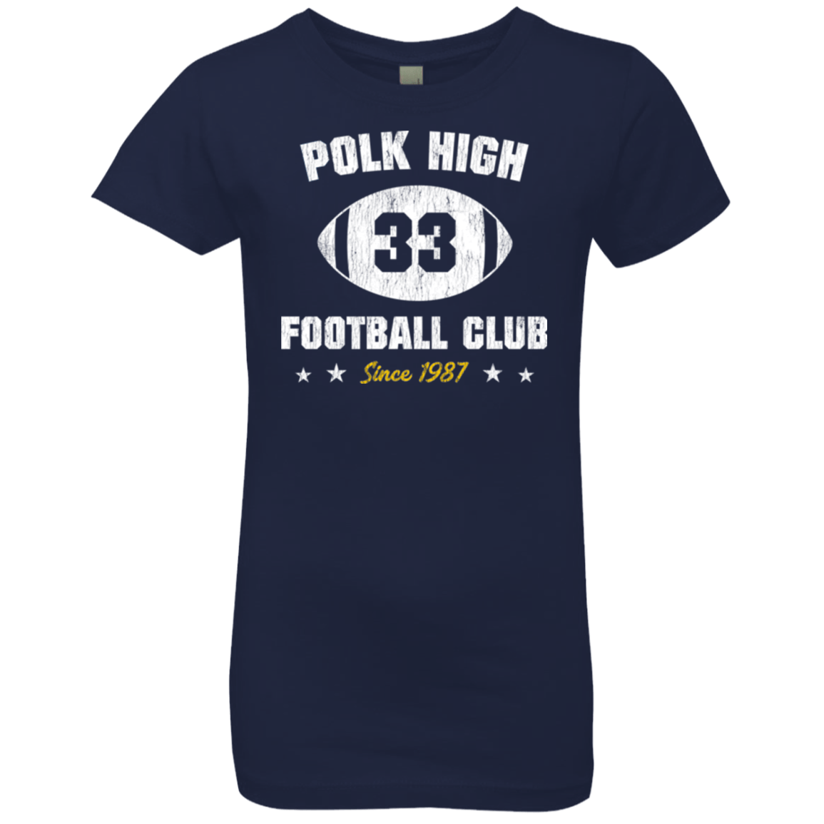 T-Shirts Midnight Navy / YXS Polk High Football Girls Premium T-Shirt