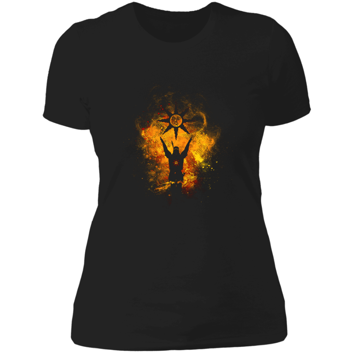 T-Shirts Black / X-Small Praise the Sun Art Women's Premium T-Shirt