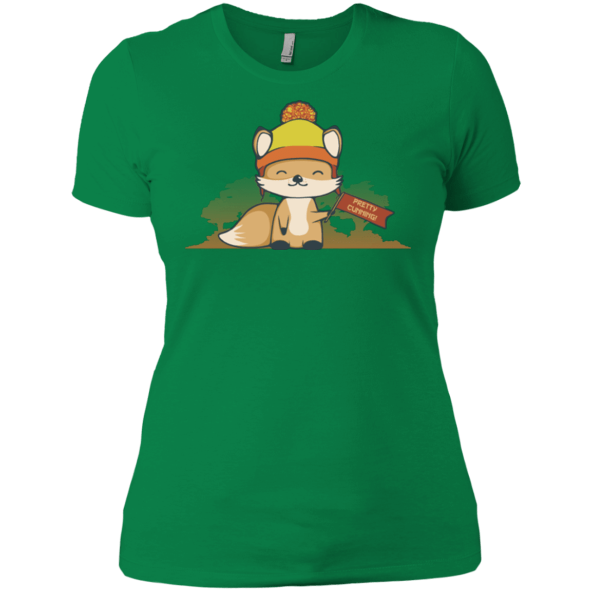 T-Shirts Kelly Green / X-Small Pretty Cunning Women's Premium T-Shirt