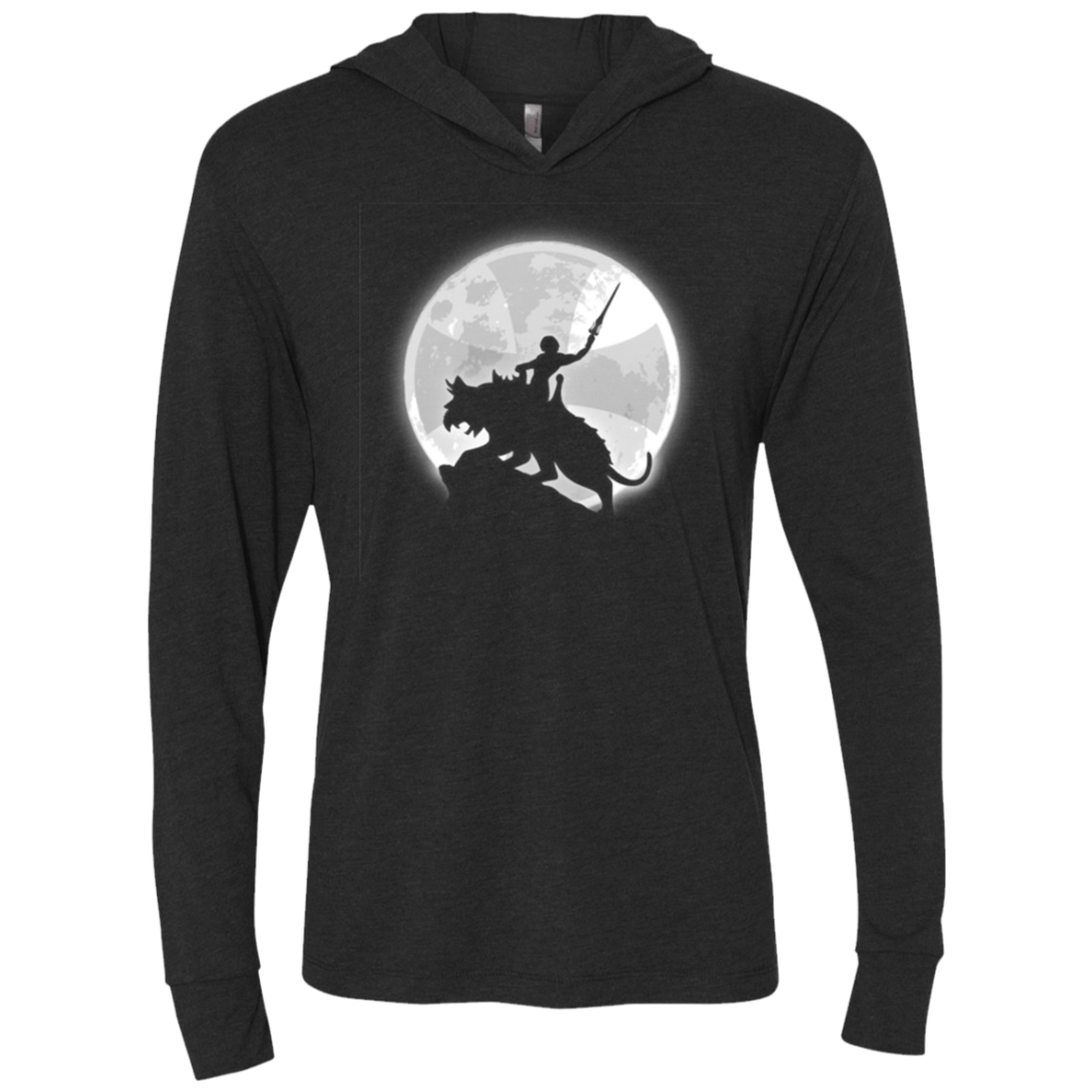 T-Shirts Vintage Black / X-Small Prince under the moon Triblend Long Sleeve Hoodie Tee