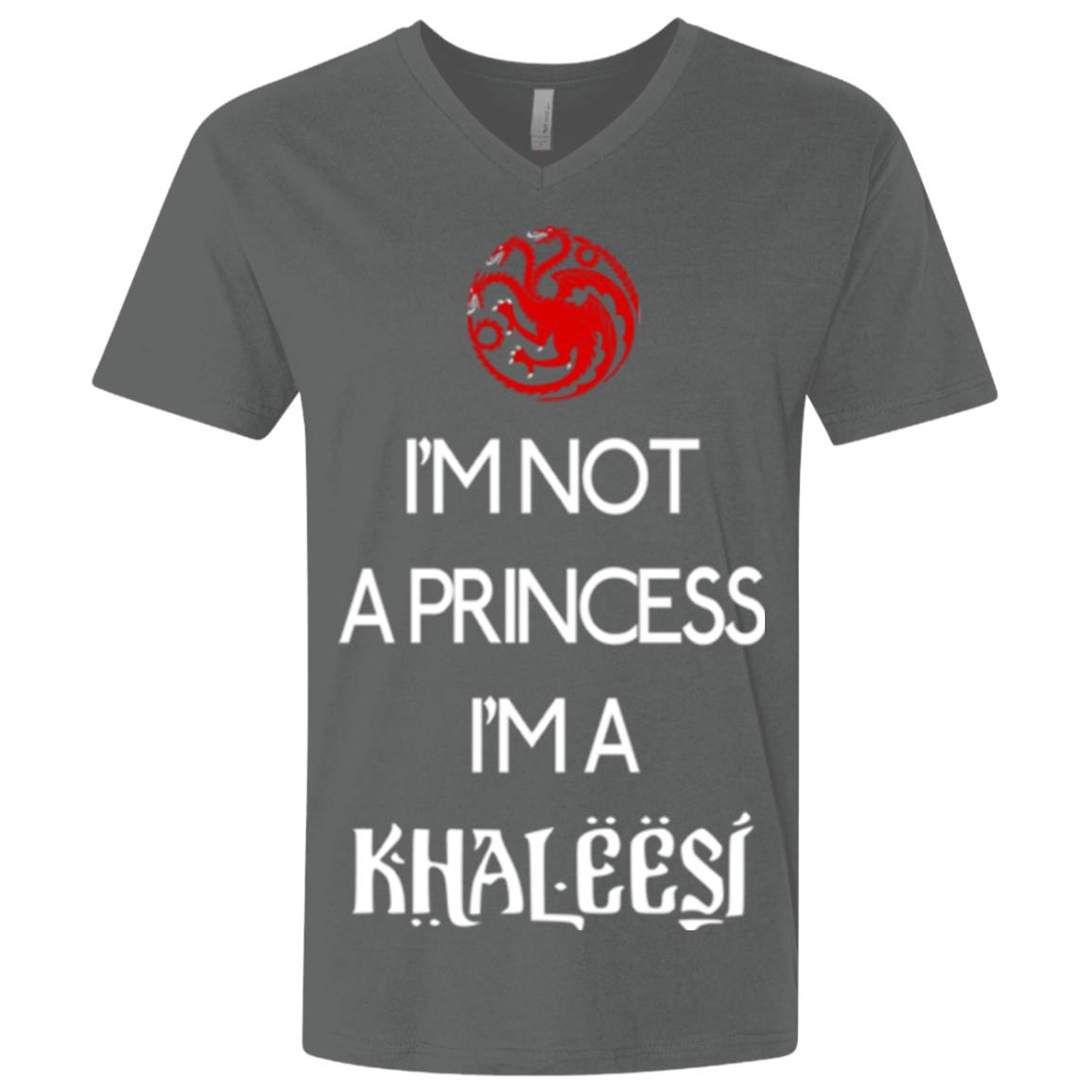 T-Shirts Heavy Metal / X-Small Princess Khaleesi Men's Premium V-Neck
