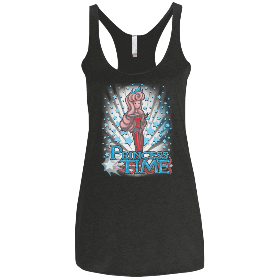 T-Shirts Vintage Black / X-Small Princess Time Aurora Women's Triblend Racerback Tank