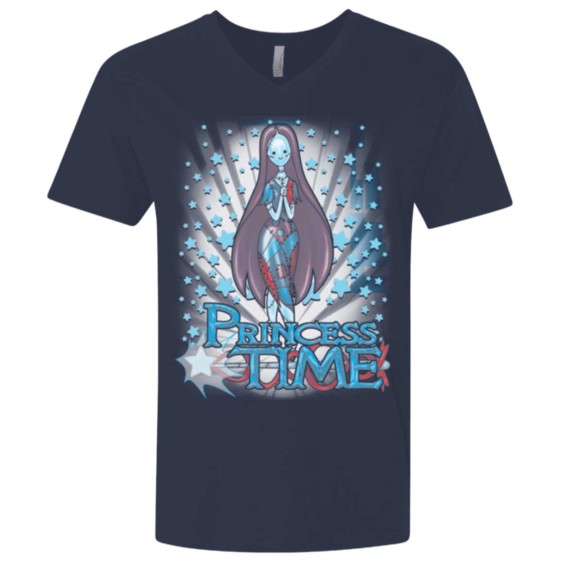 T-Shirts Midnight Navy / X-Small Princess Time Sally Men's Premium V-Neck