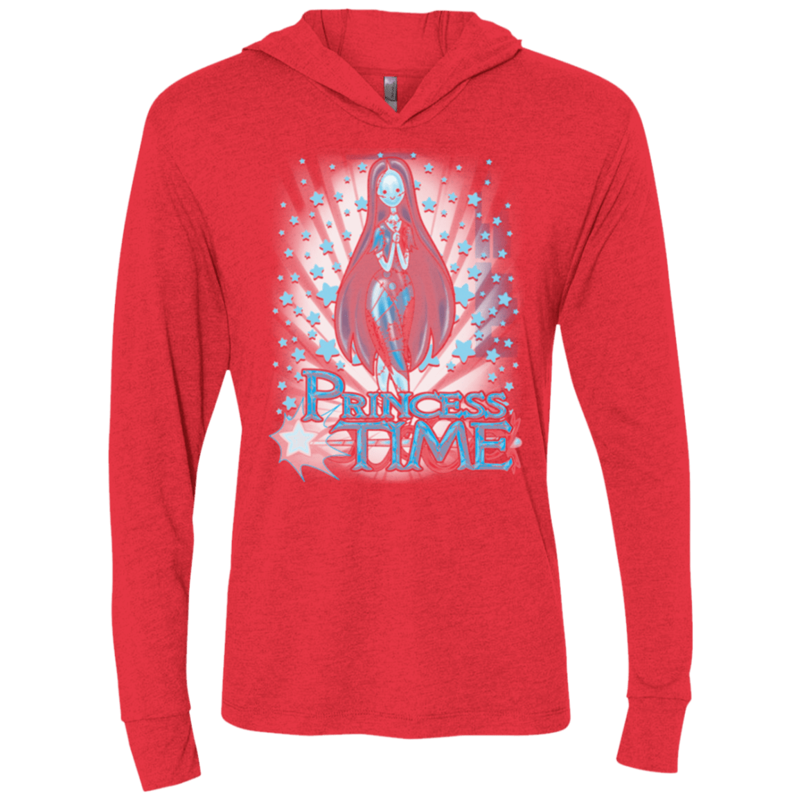T-Shirts Vintage Red / X-Small Princess Time Sally Triblend Long Sleeve Hoodie Tee