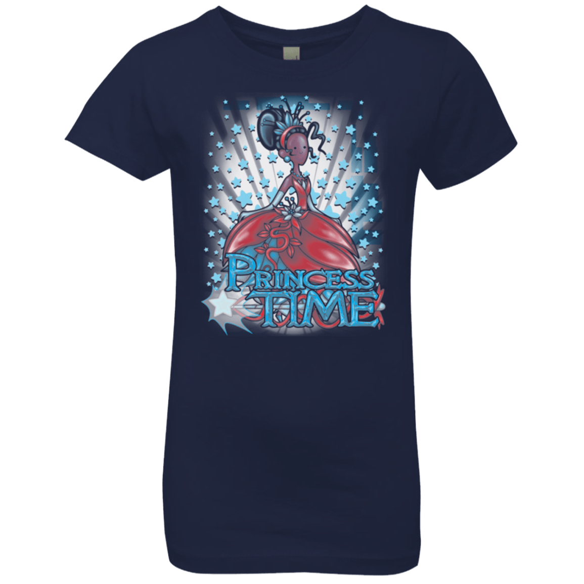 T-Shirts Midnight Navy / YXS Princess Time Tiana Girls Premium T-Shirt