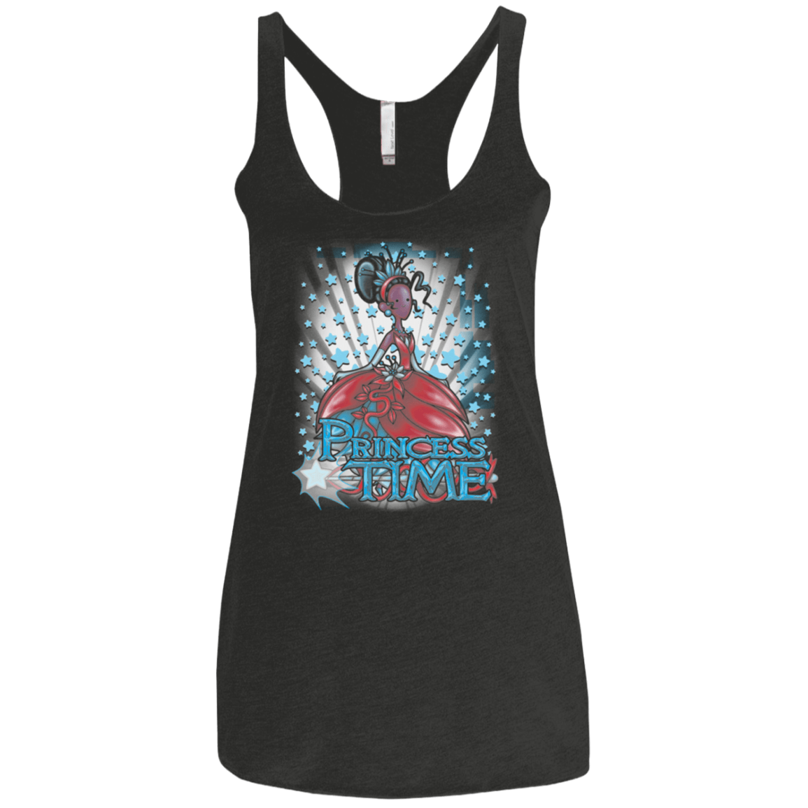 T-Shirts Vintage Black / X-Small Princess Time Tiana Women's Triblend Racerback Tank