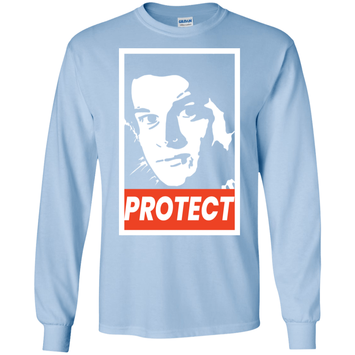 T-Shirts Light Blue / S PROTECT Men's Long Sleeve T-Shirt