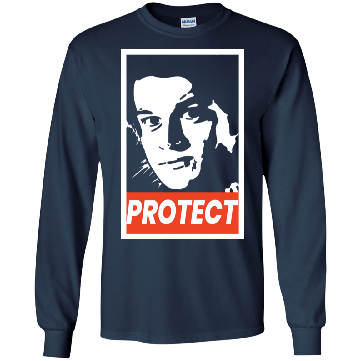 T-Shirts Navy / S PROTECT Men's Long Sleeve T-Shirt