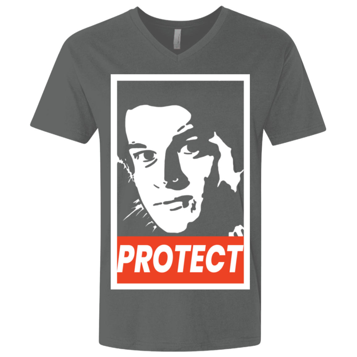 T-Shirts Heavy Metal / X-Small PROTECT Men's Premium V-Neck
