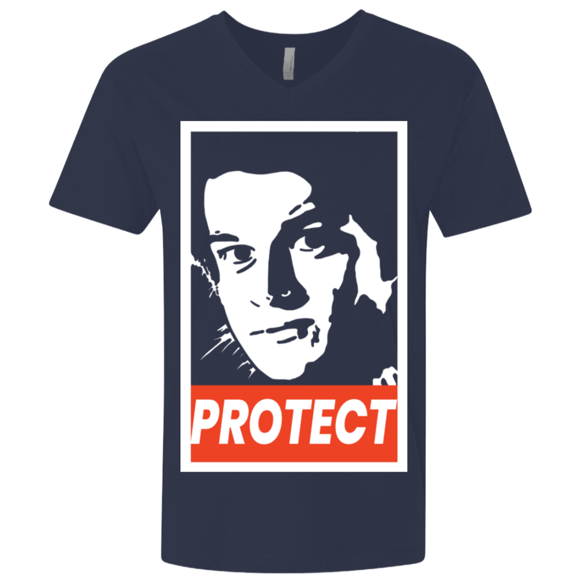 T-Shirts Midnight Navy / X-Small PROTECT Men's Premium V-Neck