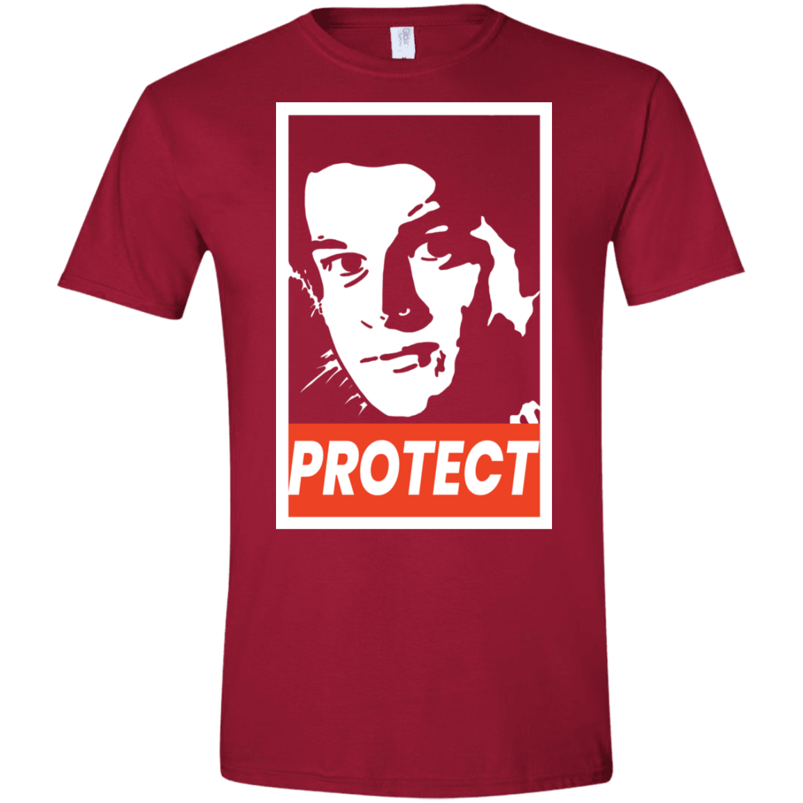 T-Shirts Cardinal Red / S PROTECT Men's Semi-Fitted Softstyle