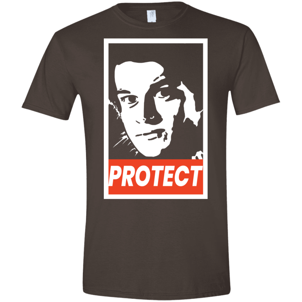 T-Shirts Dark Chocolate / S PROTECT Men's Semi-Fitted Softstyle