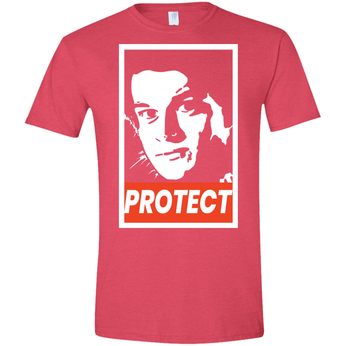 T-Shirts Heather Red / S PROTECT Men's Semi-Fitted Softstyle