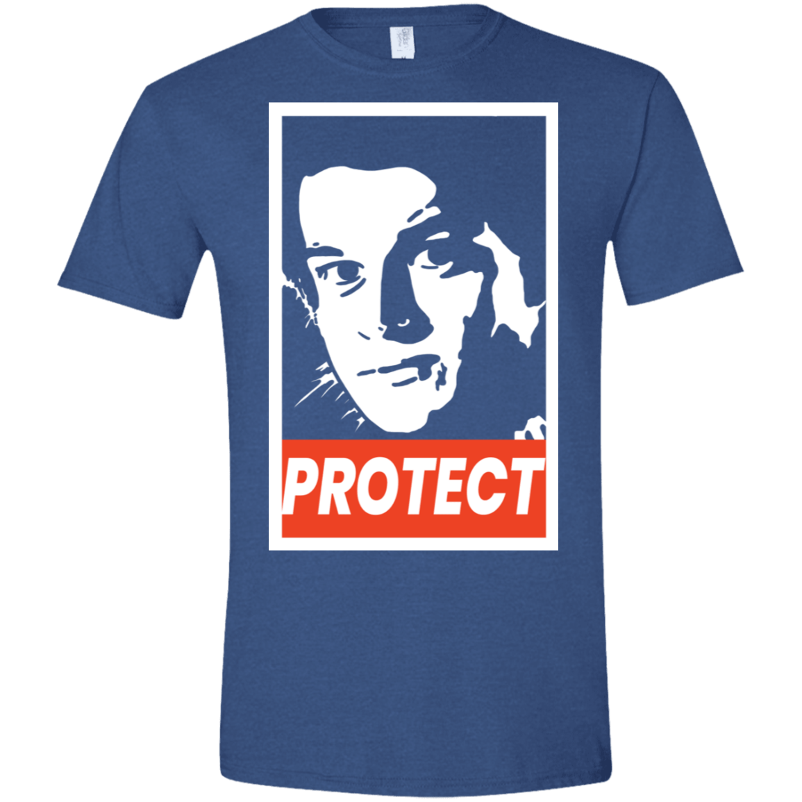 T-Shirts Heather Royal / X-Small PROTECT Men's Semi-Fitted Softstyle