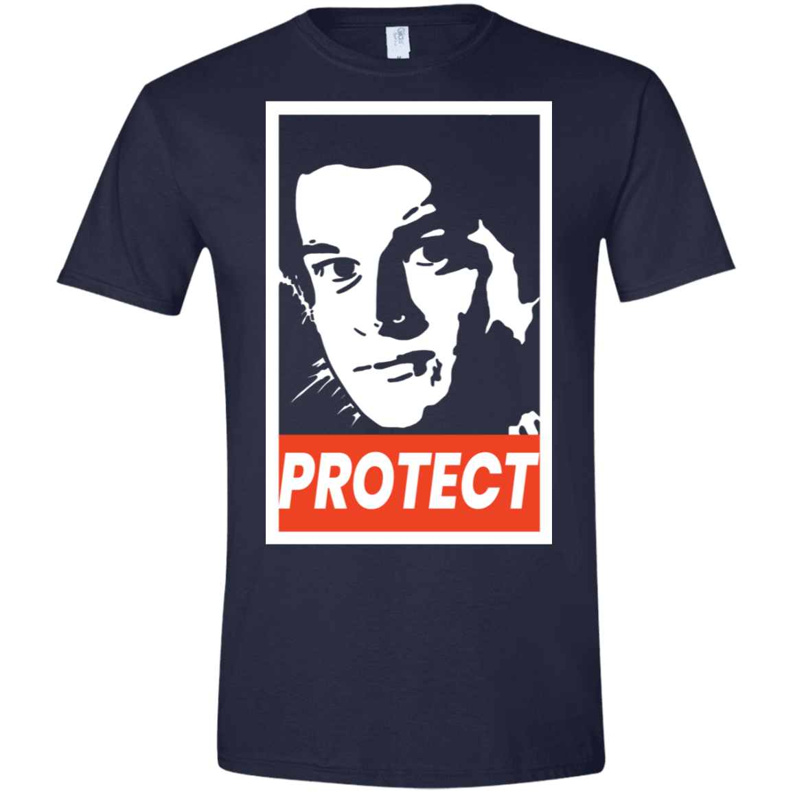 T-Shirts Navy / X-Small PROTECT Men's Semi-Fitted Softstyle