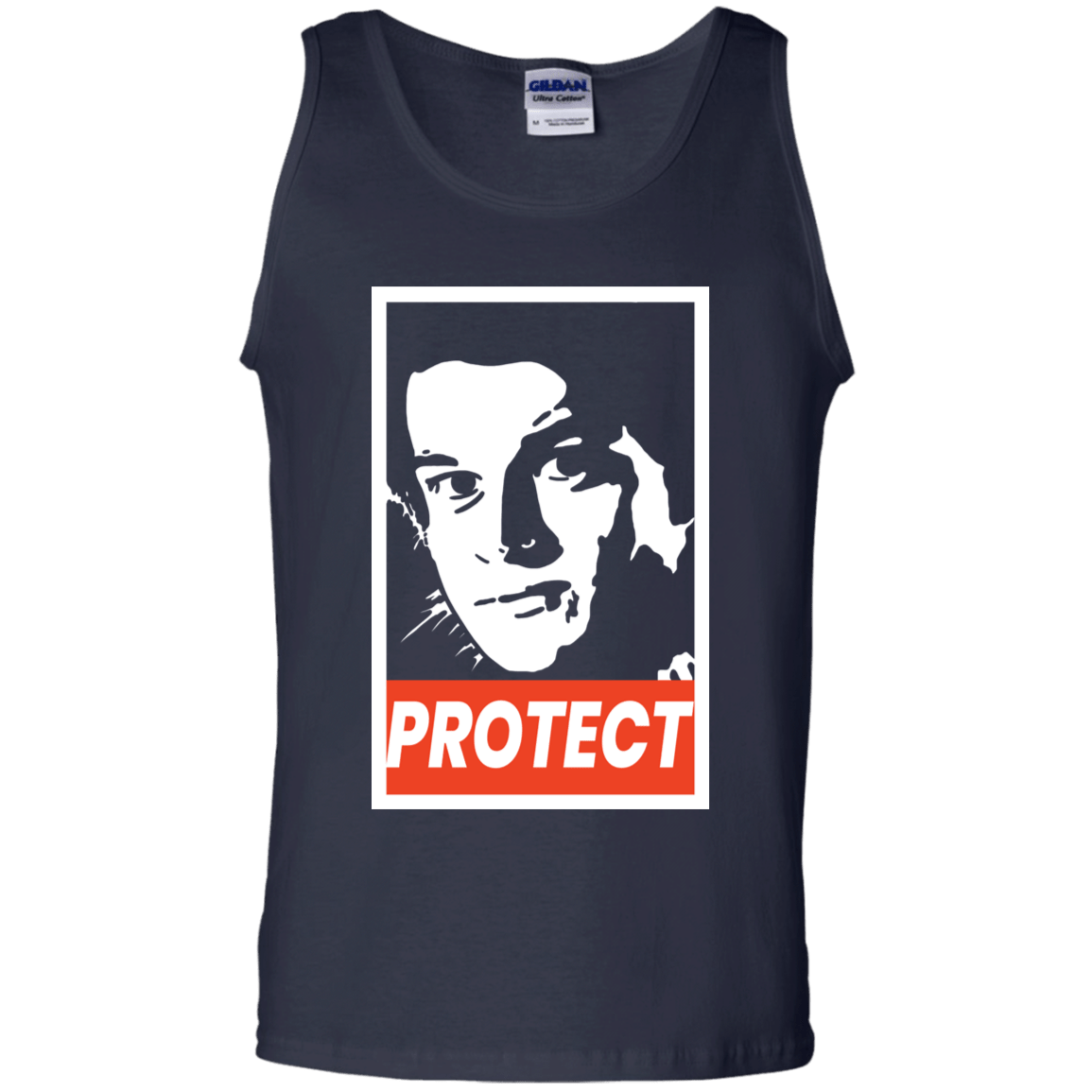 T-Shirts Navy / S PROTECT Men's Tank Top