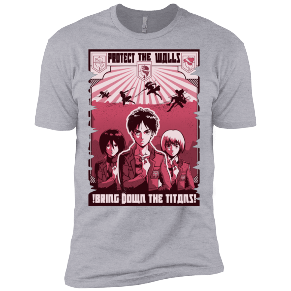 T-Shirts Heather Grey / X-Small Protect the Walls Men's Premium T-Shirt