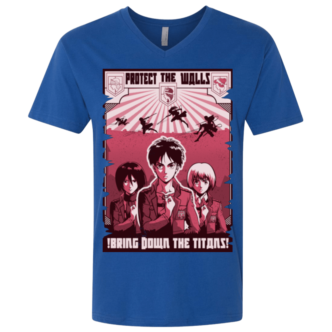 T-Shirts Royal / X-Small Protect the Walls Men's Premium V-Neck