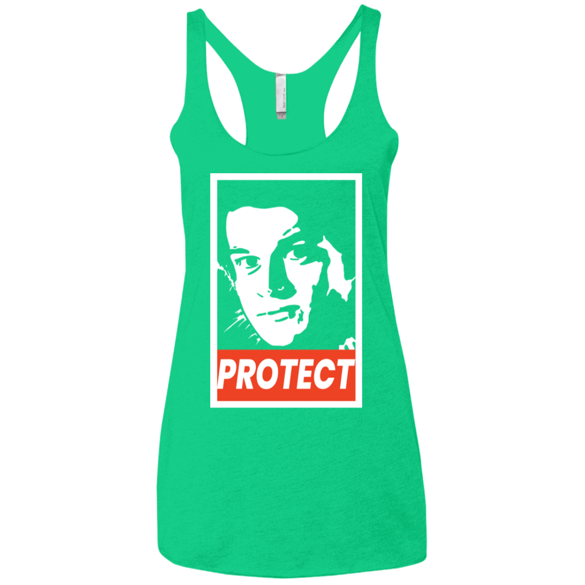 T-Shirts Envy / X-Small PROTECT Women's Triblend Racerback Tank