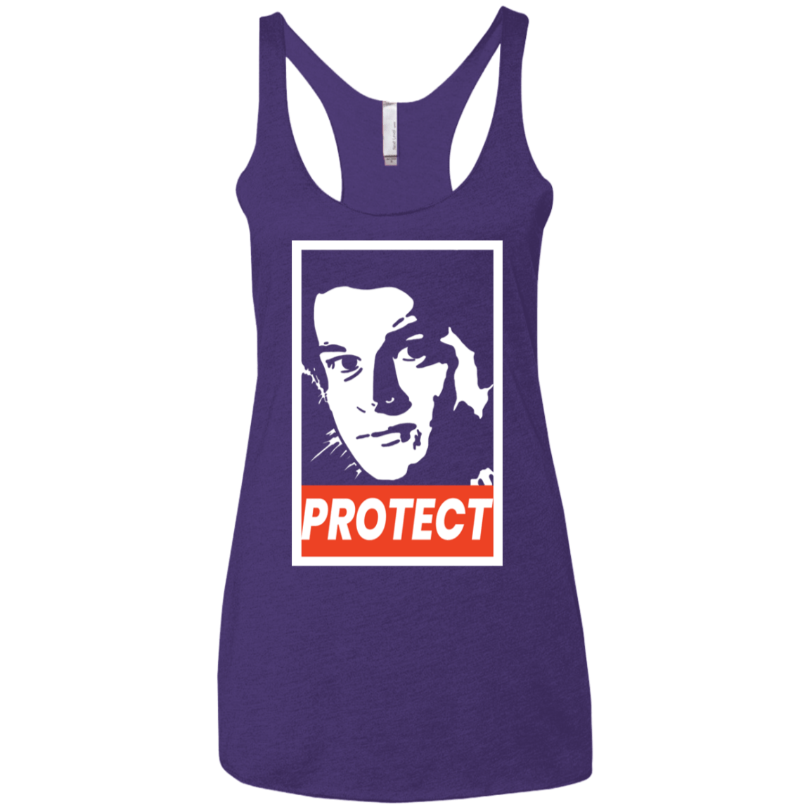 T-Shirts Purple Rush / X-Small PROTECT Women's Triblend Racerback Tank