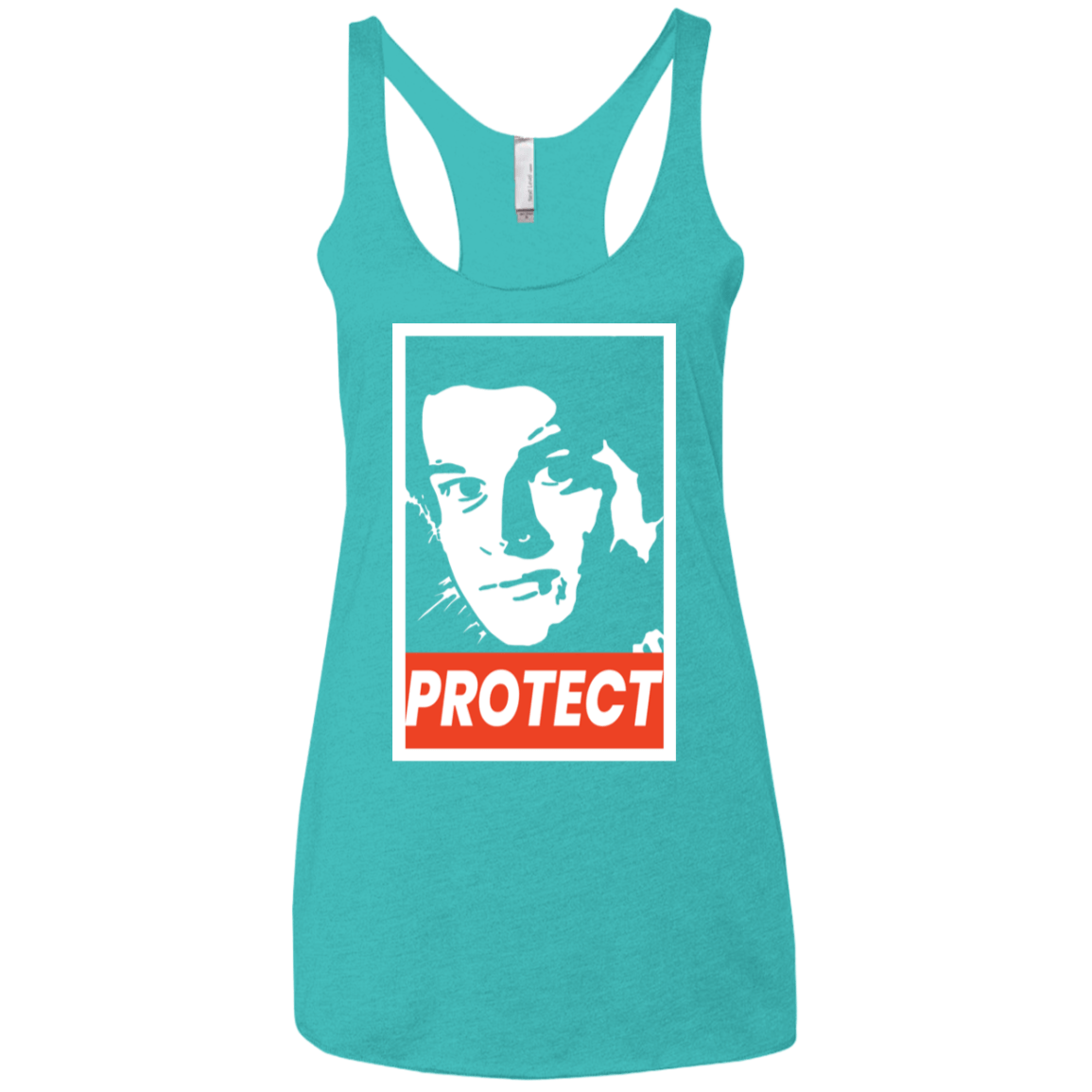 T-Shirts Tahiti Blue / X-Small PROTECT Women's Triblend Racerback Tank