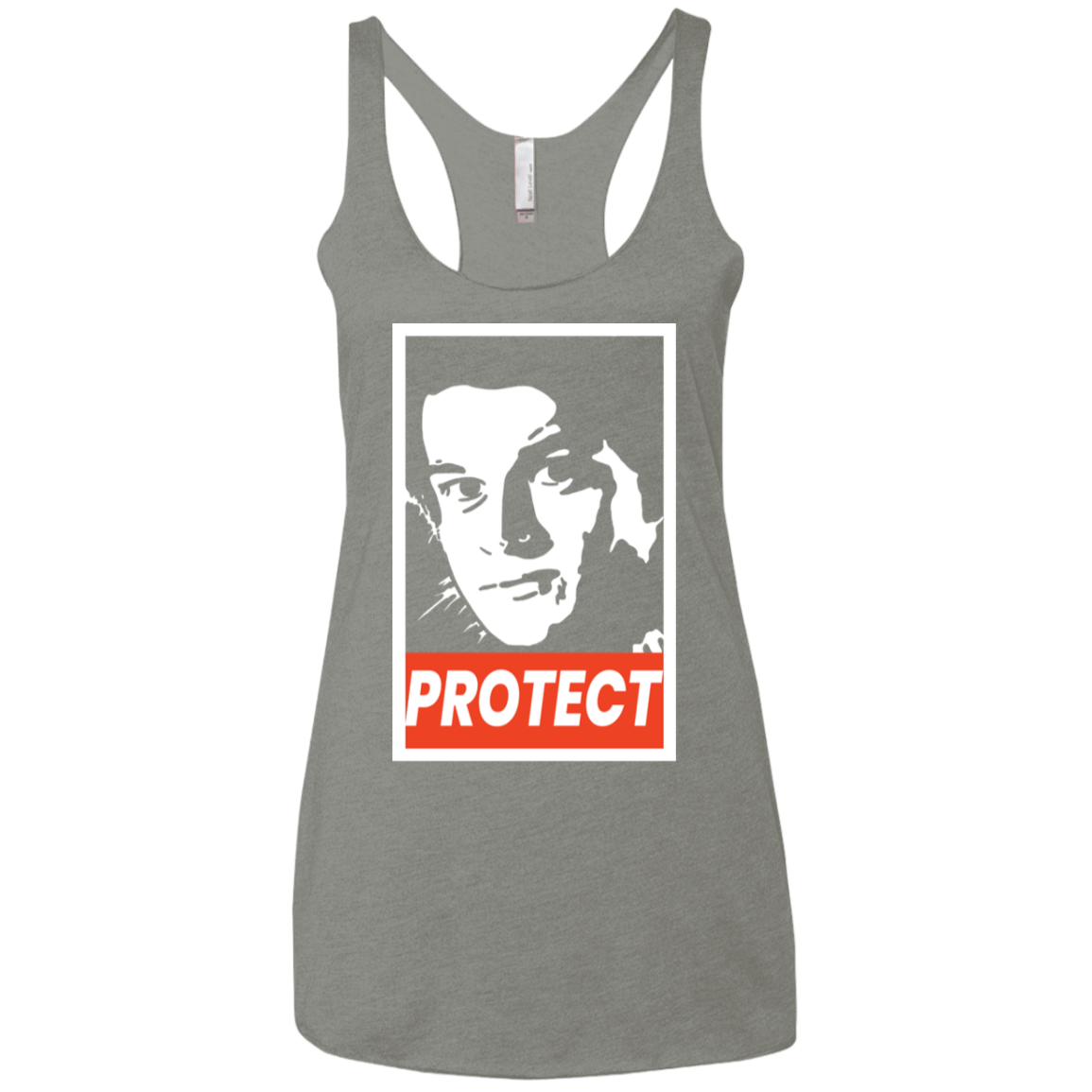 T-Shirts Venetian Grey / X-Small PROTECT Women's Triblend Racerback Tank
