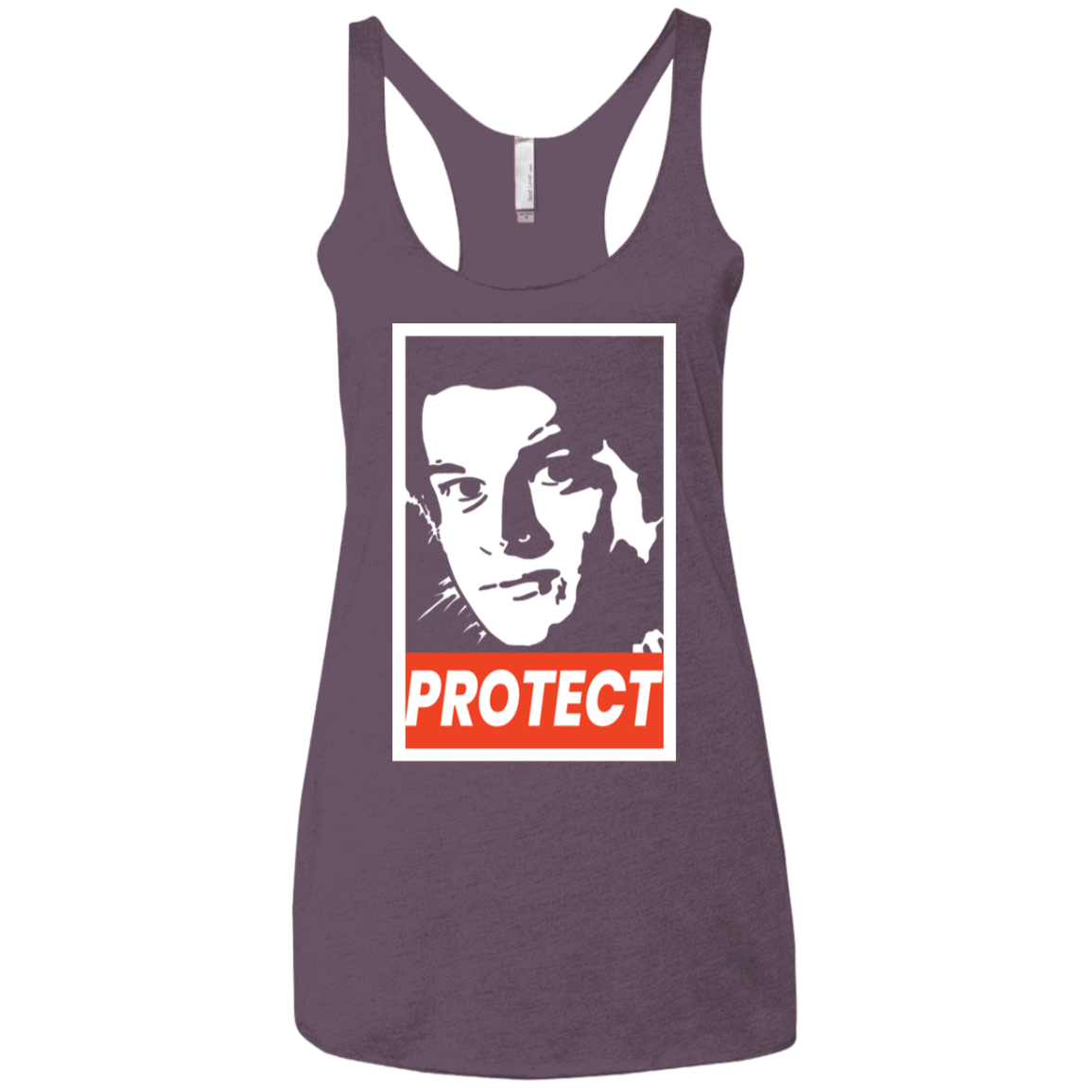 T-Shirts Vintage Purple / X-Small PROTECT Women's Triblend Racerback Tank