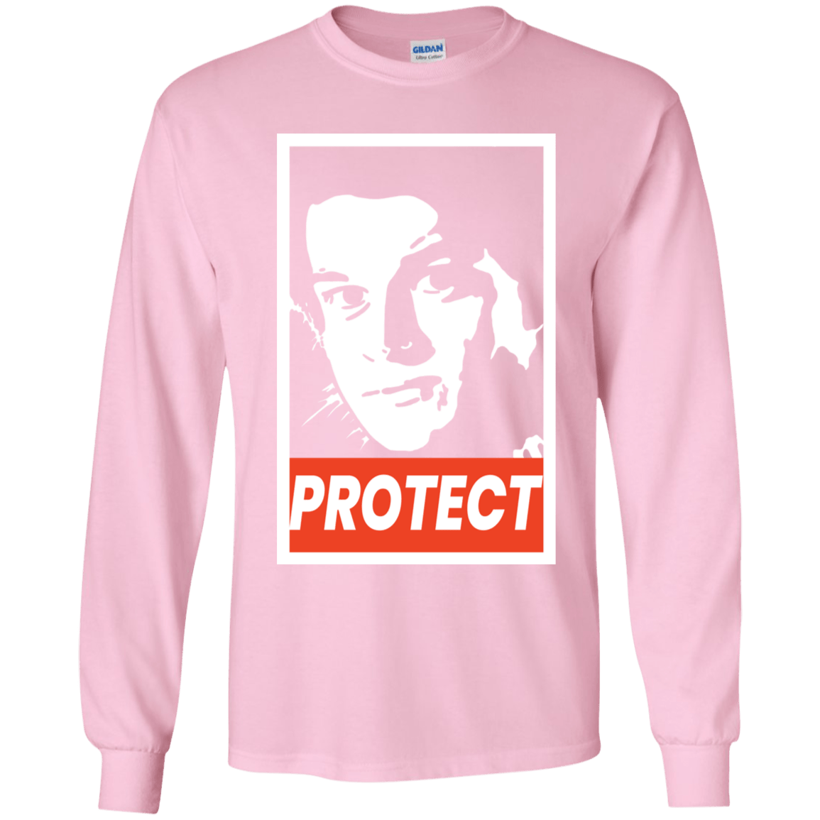 T-Shirts Light Pink / YS PROTECT Youth Long Sleeve T-Shirt