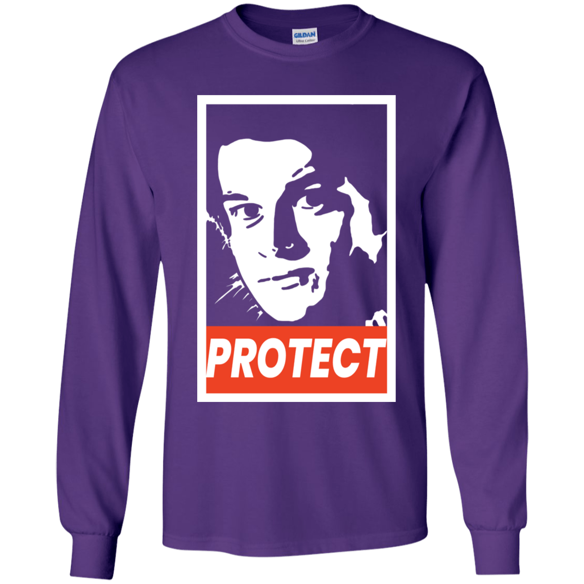 T-Shirts Purple / YS PROTECT Youth Long Sleeve T-Shirt