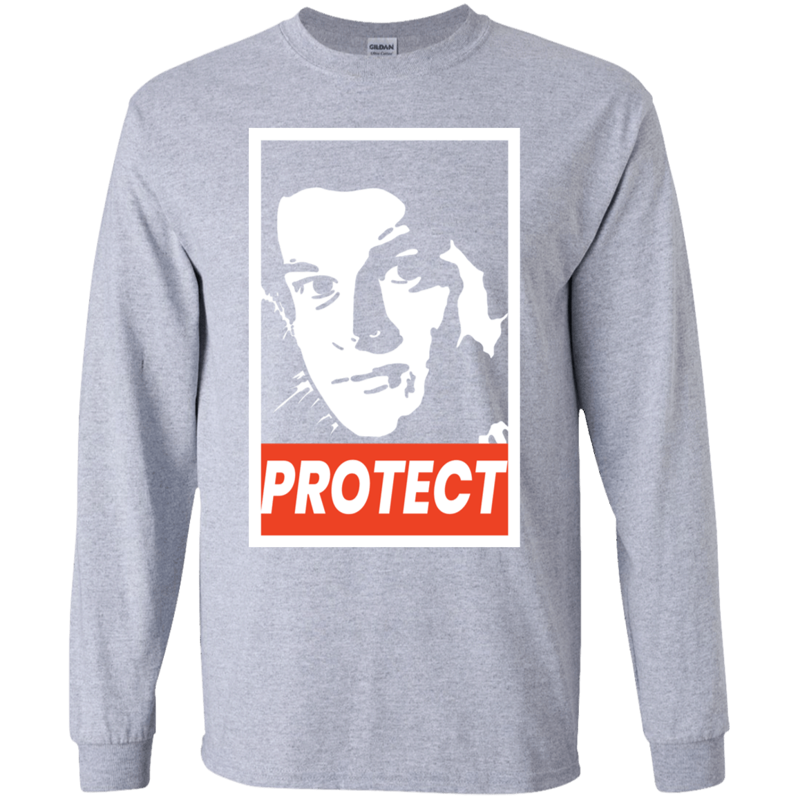 T-Shirts Sport Grey / YS PROTECT Youth Long Sleeve T-Shirt