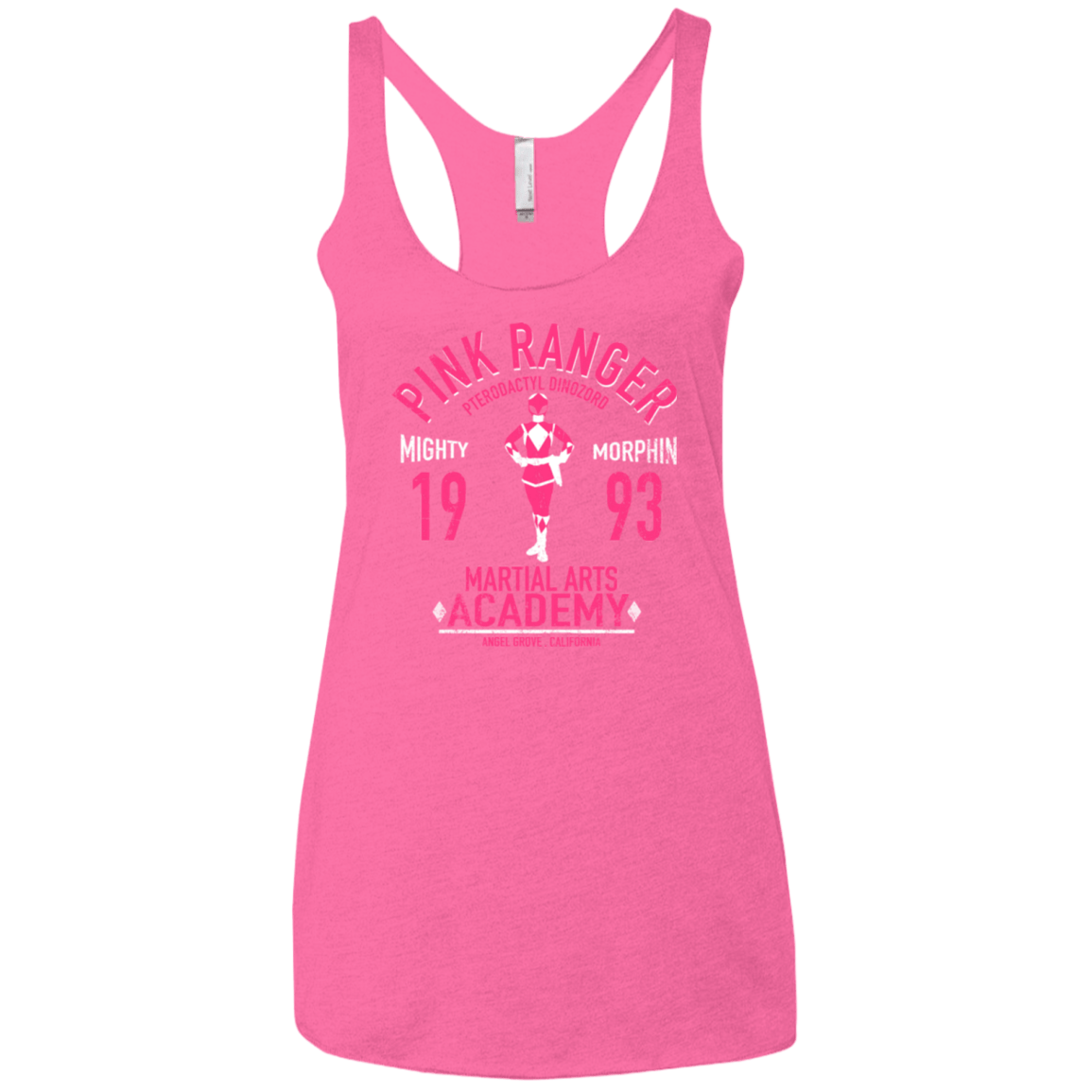 T-Shirts Vintage Pink / X-Small Pterodactyl Ranger Women's Triblend Racerback Tank