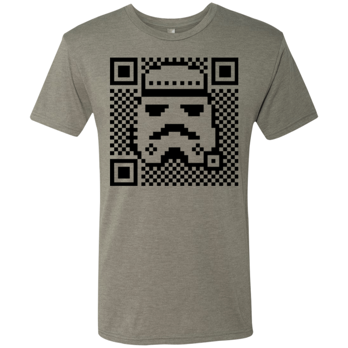 T-Shirts Venetian Grey / Small QR trooper Men's Triblend T-Shirt