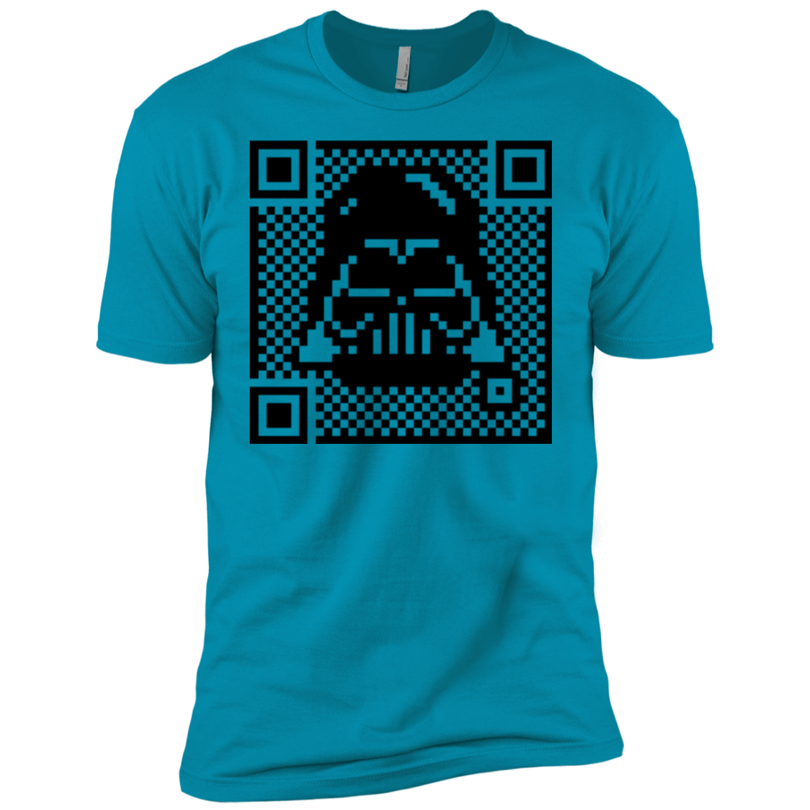 T-Shirts Turquoise / YXS QR vader Boys Premium T-Shirt