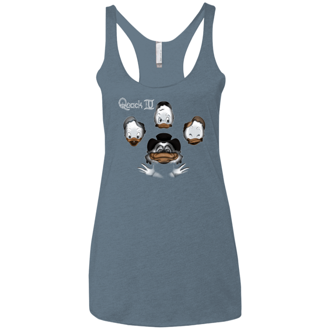 T-Shirts Indigo / X-Small Quaxk IV Women's Triblend Racerback Tank