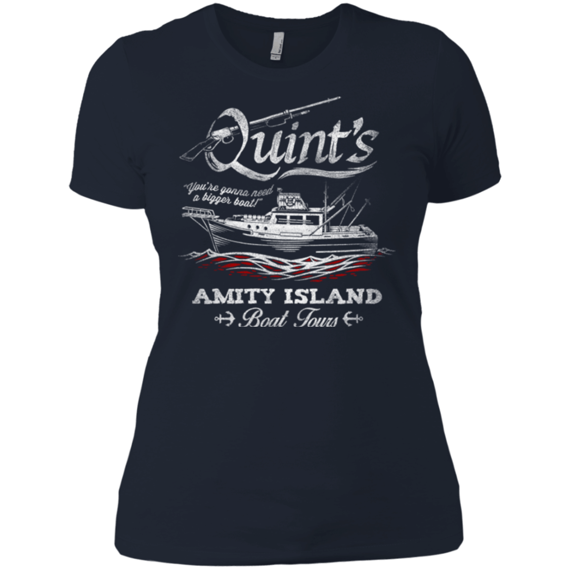 T-Shirts Midnight Navy / X-Small Quints Boat Tours Women's Premium T-Shirt