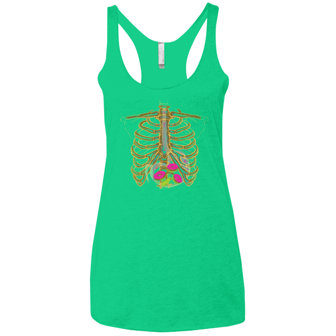 T-Shirts Envy / X-Small Radioactive Donuts Women's Triblend Racerback Tank
