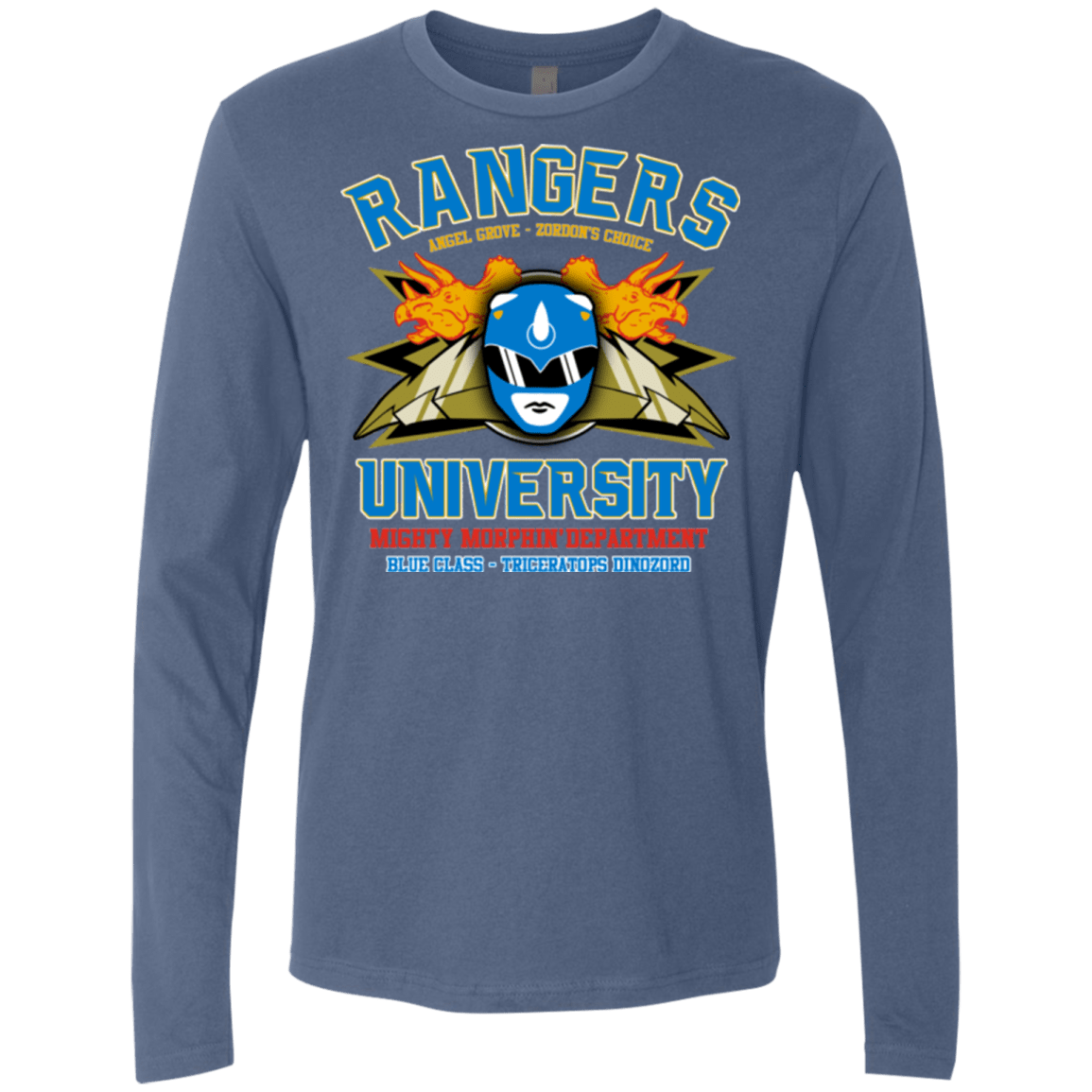 T-Shirts Indigo / Small Rangers U Blue Ranger Men's Premium Long Sleeve