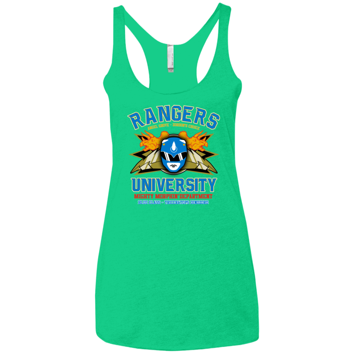 T-Shirts Envy / X-Small Rangers U Blue Ranger Women's Triblend Racerback Tank