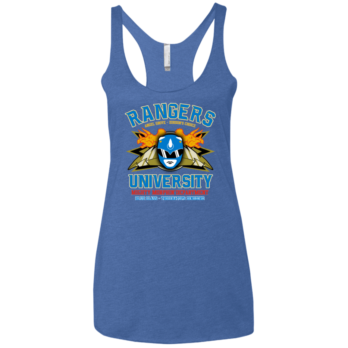 T-Shirts Vintage Royal / X-Small Rangers U Blue Ranger Women's Triblend Racerback Tank