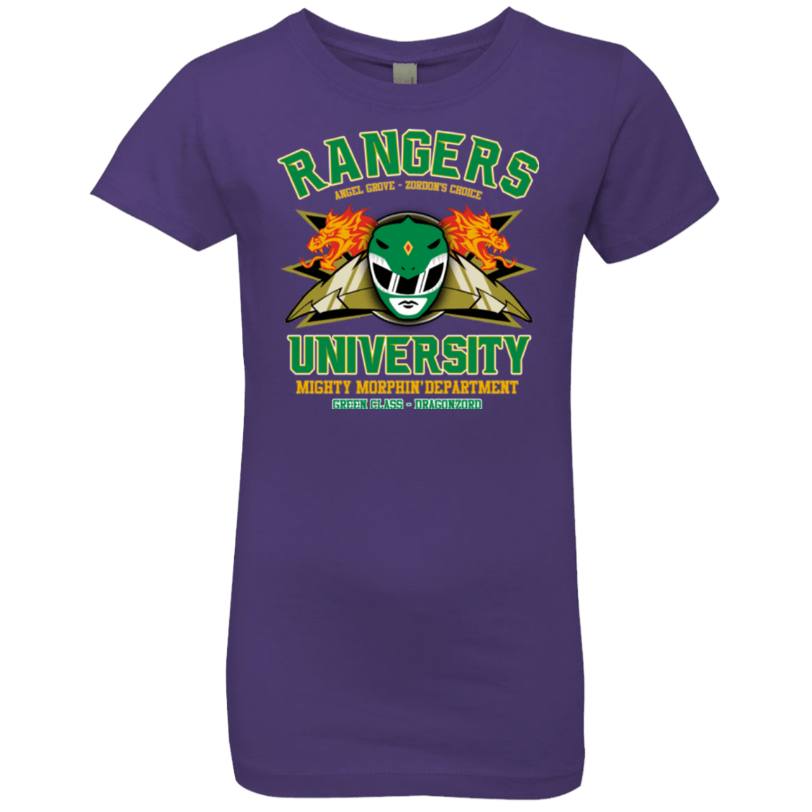 T-Shirts Purple Rush / YXS Rangers U Green Ranger Girls Premium T-Shirt