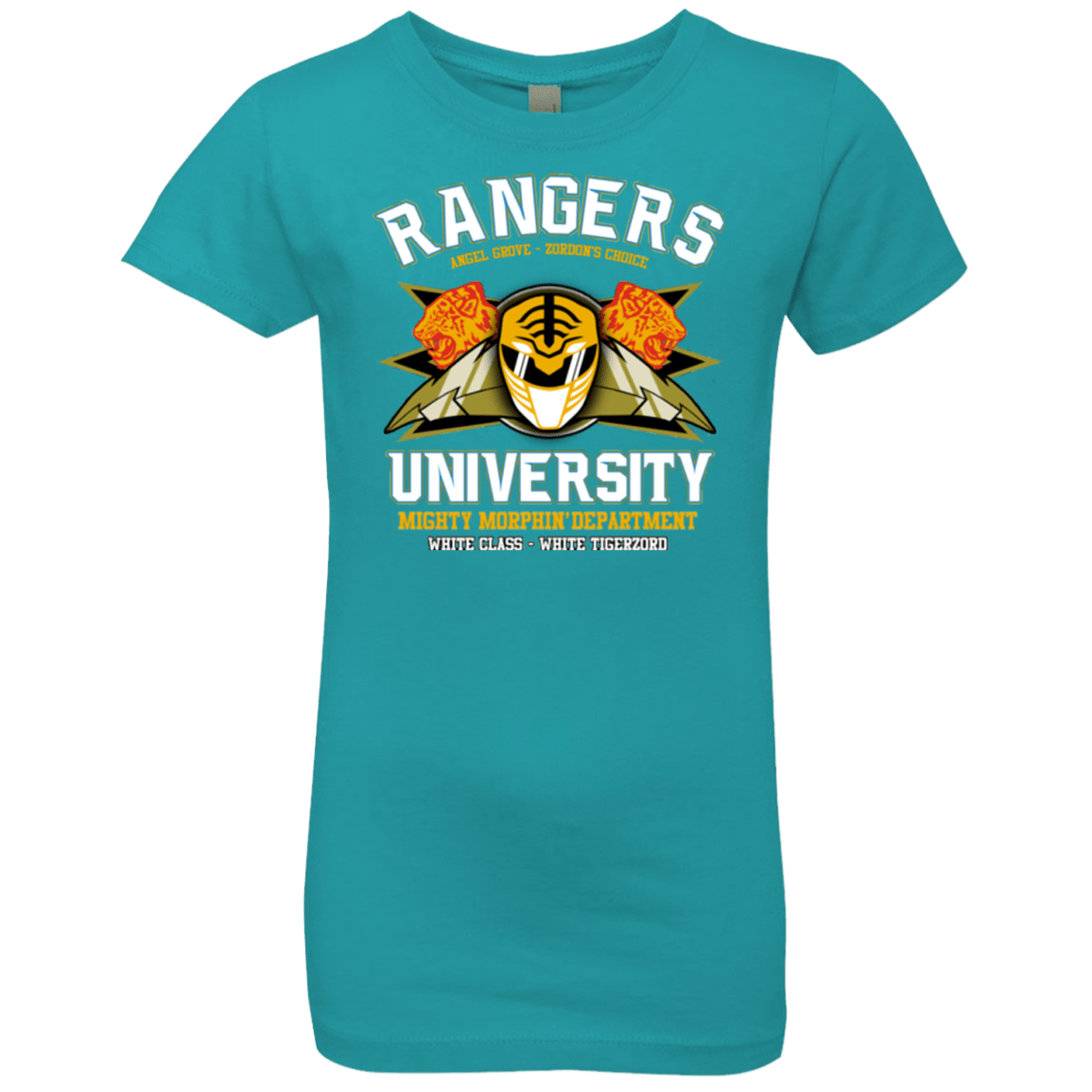 T-Shirts Tahiti Blue / YXS Rangers U White Ranger Girls Premium T-Shirt