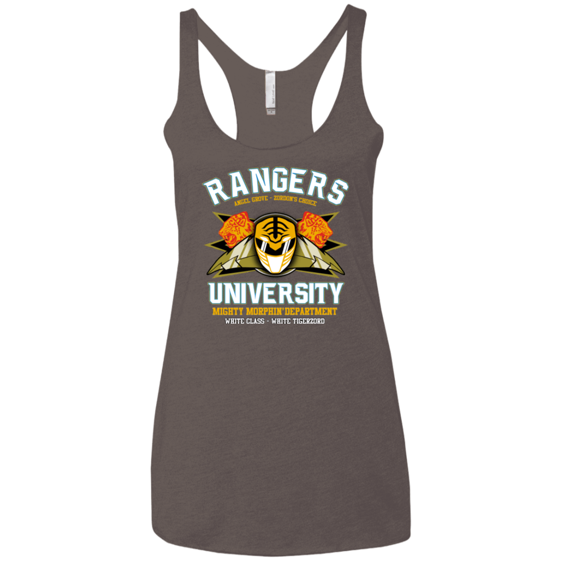 T-Shirts Macchiato / X-Small Rangers U White Ranger Women's Triblend Racerback Tank