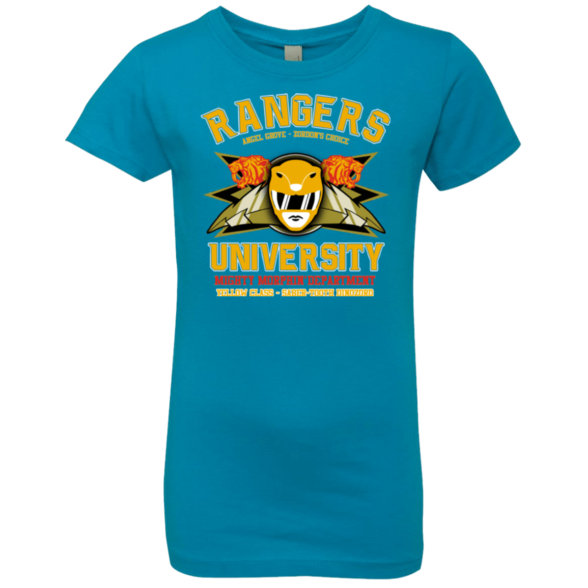 T-Shirts Turquoise / YXS Rangers U Yellow Ranger Girls Premium T-Shirt
