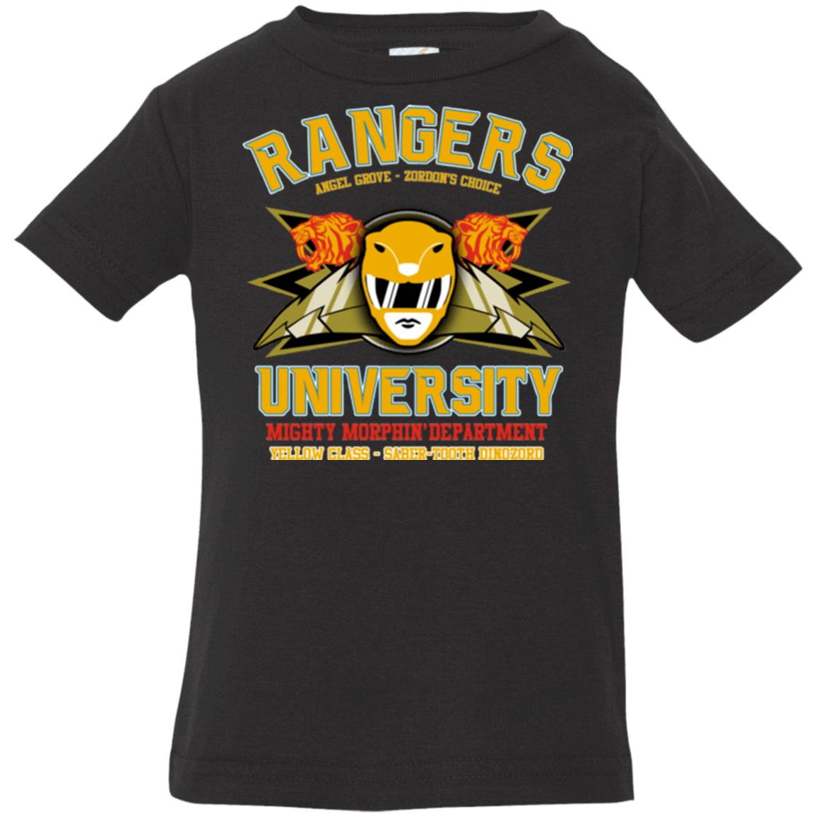 T-Shirts Black / 6 Months Rangers U Yellow Ranger Infant PremiumT-Shirt