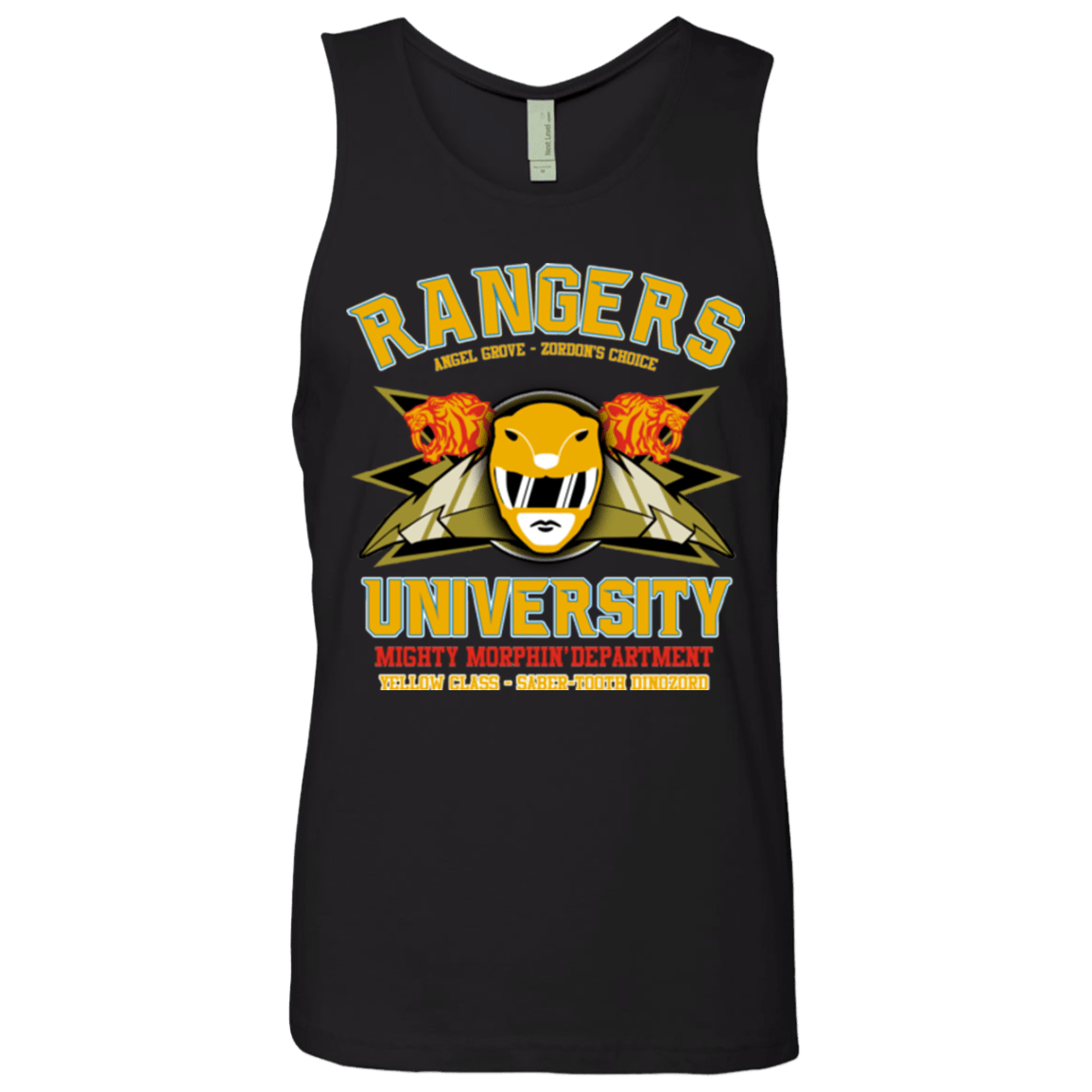 T-Shirts Black / Small Rangers U Yellow Ranger Men's Premium Tank Top