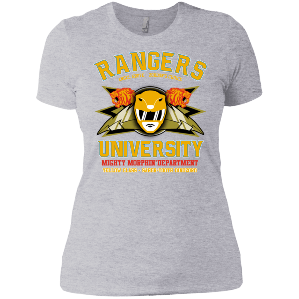 T-Shirts Heather Grey / X-Small Rangers U Yellow Ranger Women's Premium T-Shirt