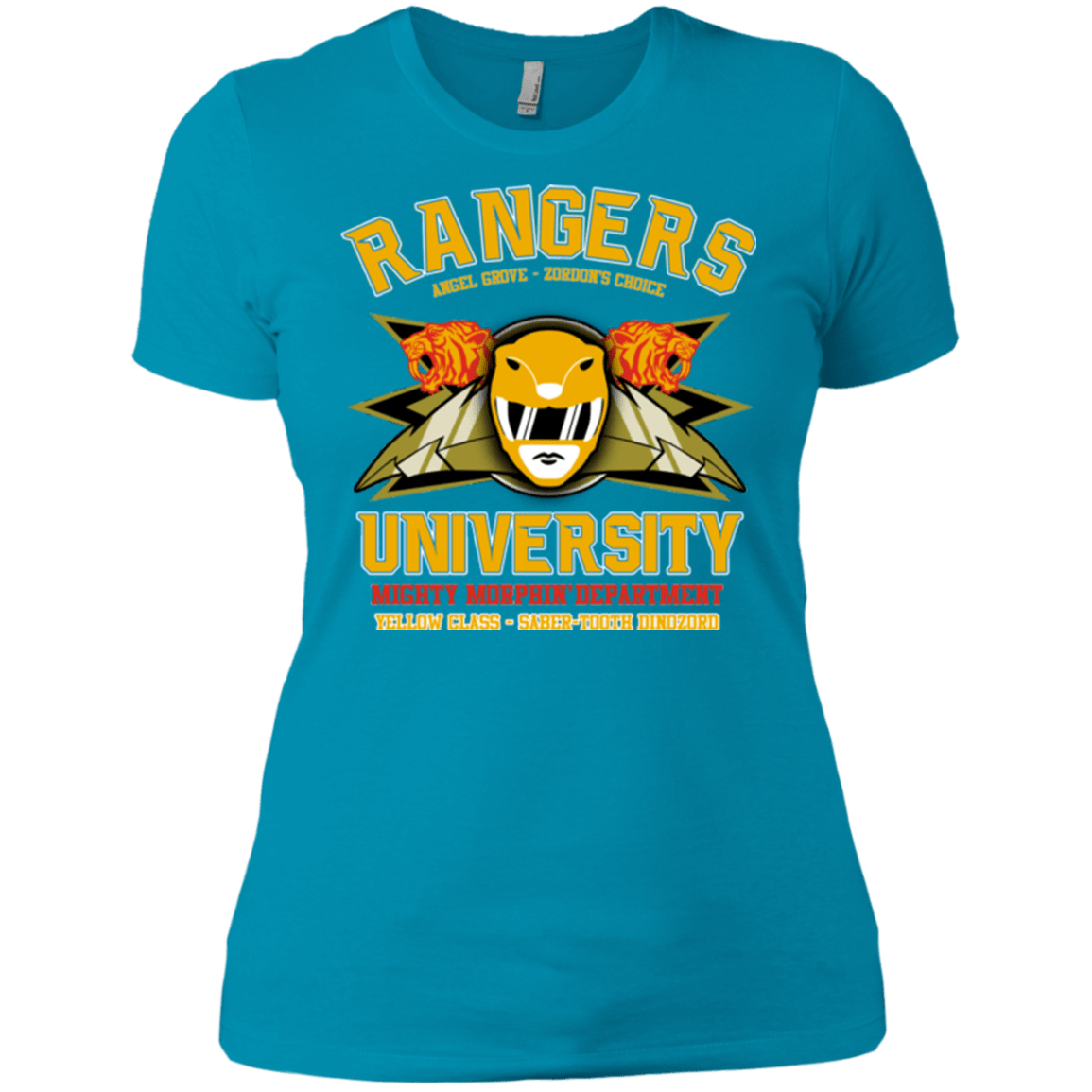 T-Shirts Turquoise / X-Small Rangers U Yellow Ranger Women's Premium T-Shirt