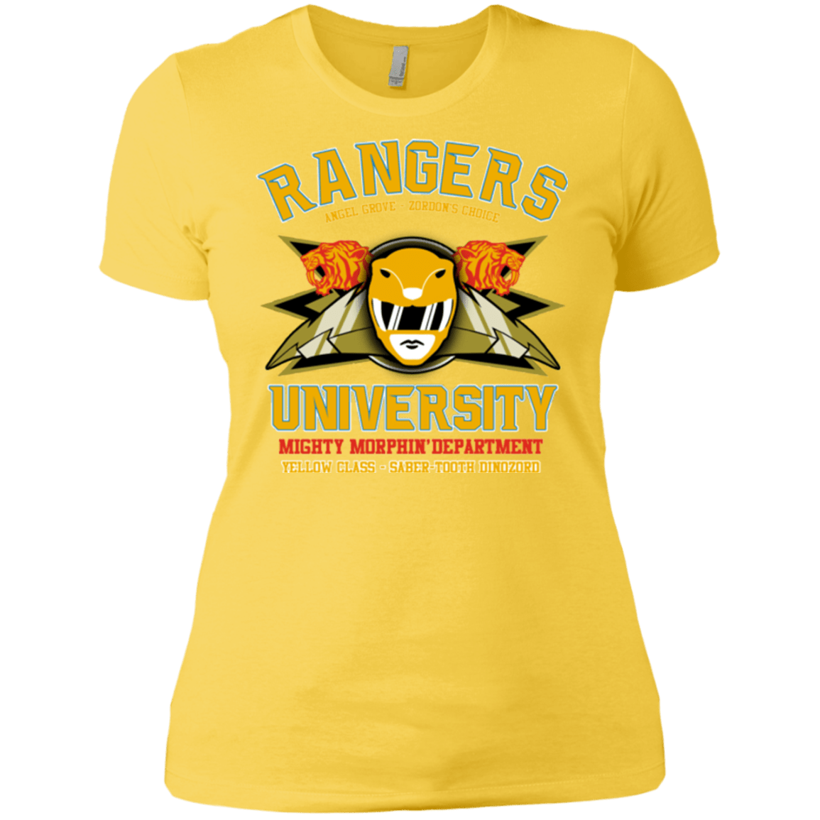 T-Shirts Vibrant Yellow / X-Small Rangers U Yellow Ranger Women's Premium T-Shirt
